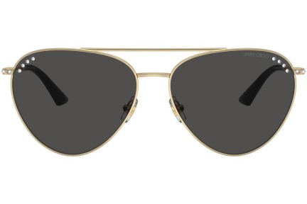 Okulary przeciwsłoneczne Jimmy Choo JC4002B 300687 Pilotki (Aviator) Złote