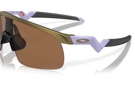 Okulary przeciwsłoneczne Oakley Resistor OJ9010 901014 Pojedyncze | Shield Złote