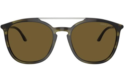 Okulary przeciwsłoneczne Giorgio Armani AR8198 603873 Pilotki (Aviator) Havana