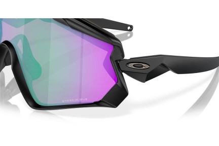 Okulary przeciwsłoneczne Oakley Wind Jacket 2.0 OO9418 941828 Pojedyncze | Shield Czarne