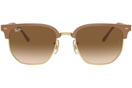 Okulary przeciwsłoneczne Ray-Ban New Clubmaster RB4416 672151 Browline Beżowe