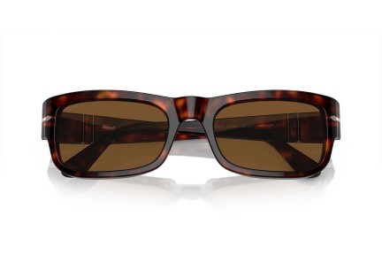 Okulary przeciwsłoneczne Persol PO3326S 24/57 Polarized Prostokątne Havana