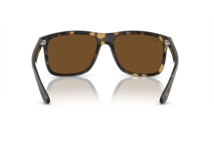 Okulary przeciwsłoneczne Ray-Ban Boyfriend Two RB4547 710/57 Polarized Kwadratowe Havana