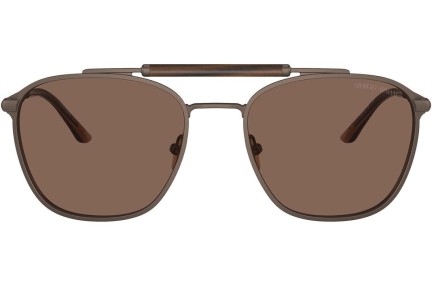 Okulary przeciwsłoneczne Giorgio Armani AR6149 300673 Pilotki (Aviator) Brązowe