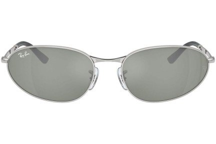 Okulary przeciwsłoneczne Ray-Ban RB3734 003/40 Owalne Srebrne