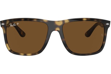 Okulary przeciwsłoneczne Ray-Ban Boyfriend Two RB4547 710/57 Polarized Kwadratowe Havana