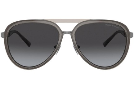 Okulary przeciwsłoneczne Emporio Armani EA2145 33578G Pilotki (Aviator) Szare