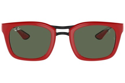 Okulary przeciwsłoneczne Ray-Ban RB8362M F66371 Kwadratowe Czerwone