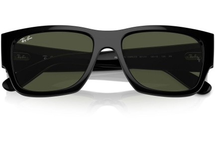 Okulary przeciwsłoneczne Ray-Ban Carlos RB0947S 901/31 Prostokątne Czarne