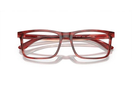 Okulary korekcyjne Emporio Armani EA3227 6053 Prostokątne Czerwone