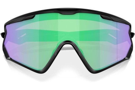 Okulary przeciwsłoneczne Oakley Wind Jacket 2.0 OO9418 941828 Pojedyncze | Shield Czarne