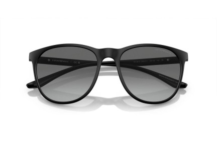 Okulary przeciwsłoneczne Emporio Armani EA4210 500111 Okrągłe Czarne