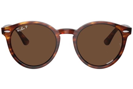 Okulary przeciwsłoneczne Ray-Ban Larry RB7680S 954/AN Polarized Okrągłe Havana