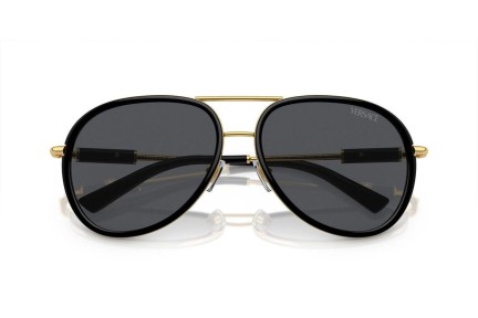 Okulary przeciwsłoneczne Versace VE2260 100287 Pilotki (Aviator) Czarne