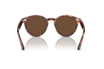 Okulary przeciwsłoneczne Ray-Ban Larry RB7680S 954/AN Polarized Okrągłe Havana