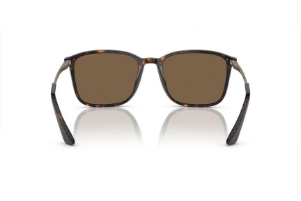 Okulary przeciwsłoneczne Giorgio Armani AR8197 502673 Prostokątne Havana