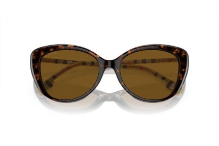 Okulary przeciwsłoneczne Burberry BE4407 385483 Polarized Kocie oczy Havana