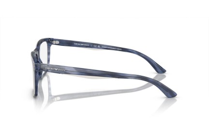 Okulary korekcyjne Emporio Armani EA3227 6054 Prostokątne Niebieskie