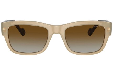 Okulary przeciwsłoneczne Vogue Eyewear VO5530S W900T5 Polarized Prostokątne Beżowe