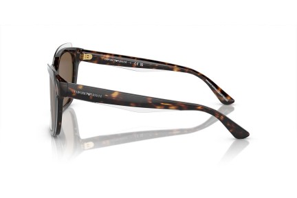 Okulary przeciwsłoneczne Emporio Armani EA4209 605273 Kwadratowe Havana