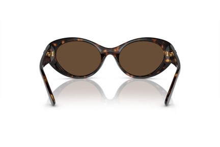 Okulary przeciwsłoneczne Versace VE4455U 108/73 Owalne Havana