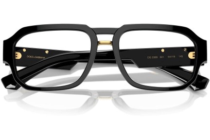 Okulary korekcyjne Dolce & Gabbana DG3389 501 Kwadratowe Czarne