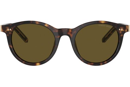 Okulary przeciwsłoneczne Giorgio Armani AR8199U 587973 Okrągłe Havana