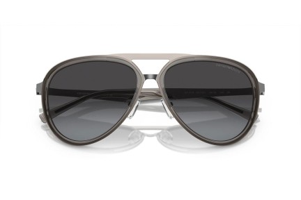 Okulary przeciwsłoneczne Emporio Armani EA2145 33578G Pilotki (Aviator) Szare