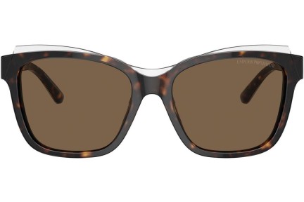 Okulary przeciwsłoneczne Emporio Armani EA4209 605273 Kwadratowe Havana