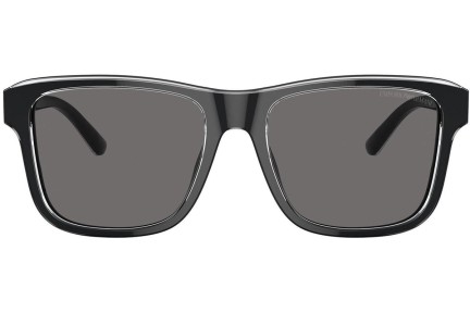 Okulary przeciwsłoneczne Emporio Armani EA4208 605187 Polarized Prostokątne Czarne