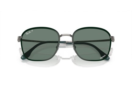 Okulary przeciwsłoneczne Ray-Ban RB3720 9264O9 Polarized Kwadratowe Zielone