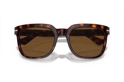 Okulary przeciwsłoneczne Persol PO3323S 24/57 Polarized Kwadratowe Havana