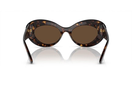 Okulary przeciwsłoneczne Versace VE4456U 108/73 Owalne Havana