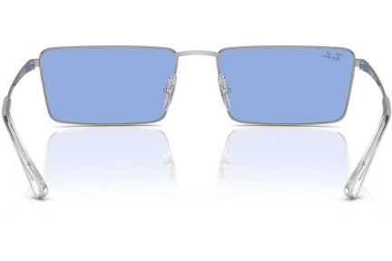 Okulary przeciwsłoneczne Ray-Ban RB3741 003/80 Prostokątne Srebrne