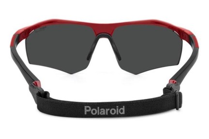 Okulary przeciwsłoneczne Polaroid PLD7055/S C9A/E3 Polarized Prostokątne Czerwone