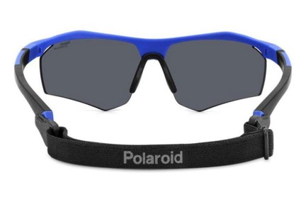 Okulary przeciwsłoneczne Polaroid PLD7055/S FLL/QG Polarized Prostokątne Niebieskie