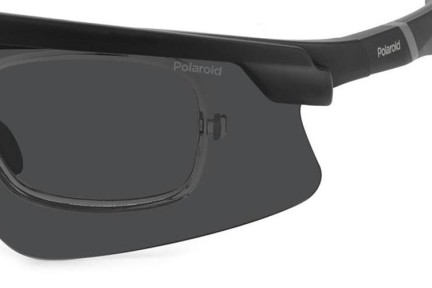 Okulary przeciwsłoneczne Polaroid PLD7056/CI/S O6W/M9 Polarized Prostokątne Czarne