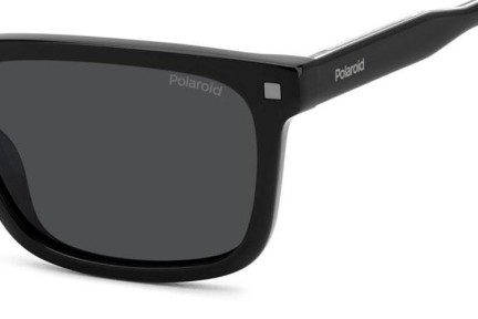 Okulary przeciwsłoneczne Polaroid PLD4174/S/X 807/M9 Polarized Prostokątne Czarne