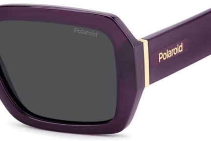 Okulary przeciwsłoneczne Polaroid PLD6223/S/X B3V/M9 Polarized Prostokątne Fioletowe