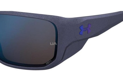 Okulary przeciwsłoneczne Under Armour UAATTACKMD TZQ/W1 Prostokątne Niebieskie