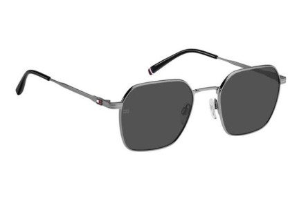 Okulary przeciwsłoneczne Tommy Hilfiger TH2133/S 6LB/IR Prostokątne Srebrne