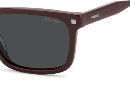 Okulary przeciwsłoneczne Polaroid PLD4174/S/X LHF/M9 Polarized Prostokątne Czerwone