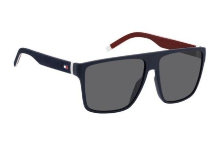 Okulary przeciwsłoneczne Tommy Hilfiger TH1717/S FLL/IR Flat Top Niebieskie