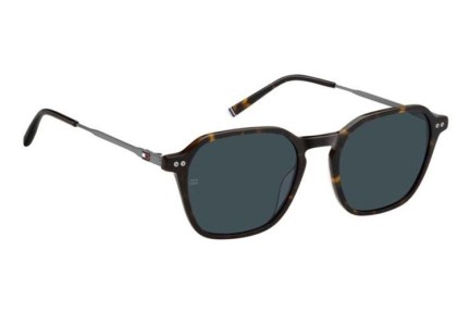 Okulary przeciwsłoneczne Tommy Hilfiger TH2132/S 086/KU Prostokątne Havana