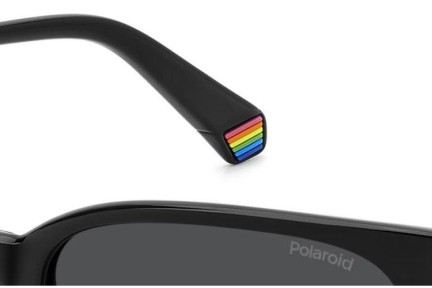 Okulary przeciwsłoneczne Polaroid PLD6226/S 807/M9 Polarized Prostokątne Czarne