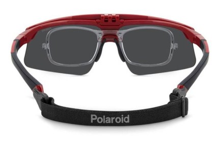 Okulary przeciwsłoneczne Polaroid PLD7056/CI/S C9A/M9 Polarized Prostokątne Czerwone