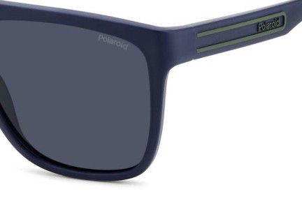 Okulary przeciwsłoneczne Polaroid PLD2162/S FLL/C3 Polarized Flat Top Niebieskie