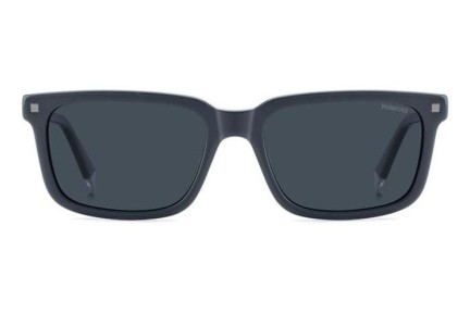 Okulary przeciwsłoneczne Polaroid PLD4174/S/X PJP/C3 Polarized Prostokątne Niebieskie