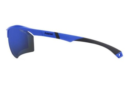 Okulary przeciwsłoneczne Polaroid PLD7055/S FLL/QG Polarized Prostokątne Niebieskie