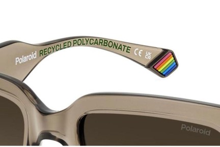 Okulary przeciwsłoneczne Polaroid PLD6223/S/X 09Q/LA Polarized Prostokątne Brązowe